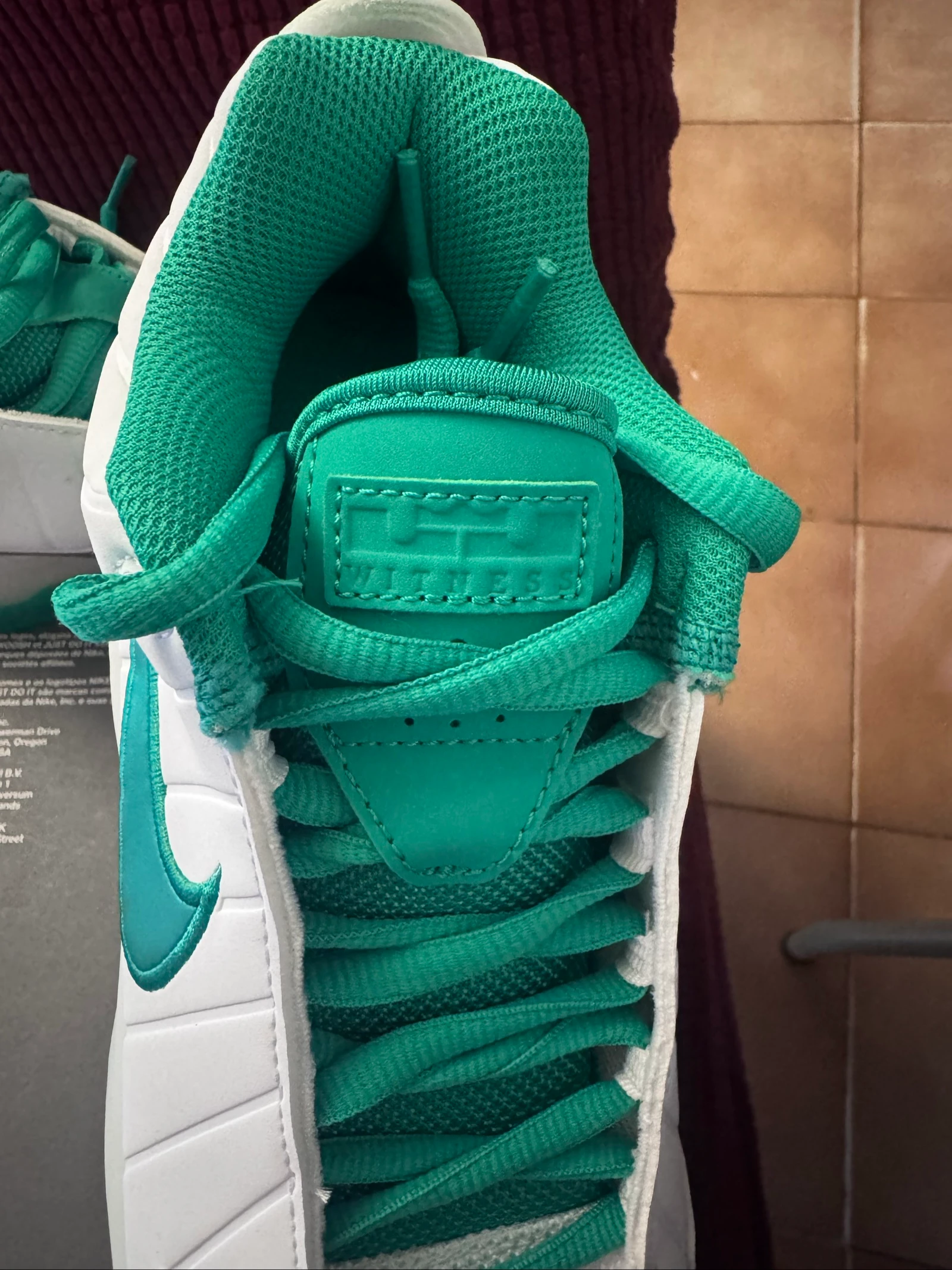 Nike LeBron Witness Branco / Verde – Com caixa – photo 6